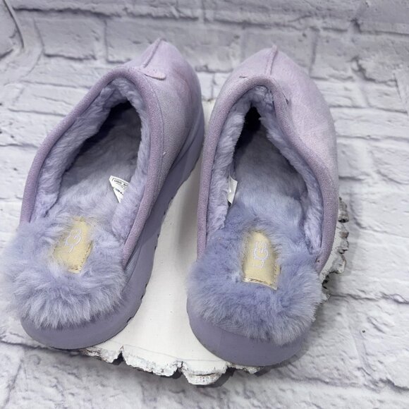 UGG Discoquette Genuine Shearling Slide Slipper Violet Women’s Size 11 - Picture 4 of 7